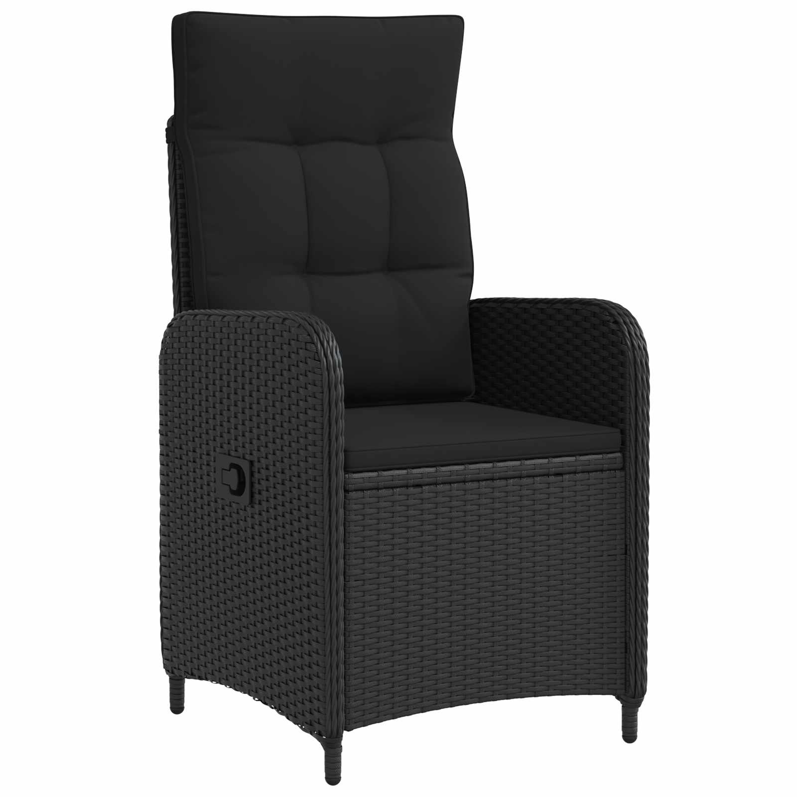 Outdoortisch-Set 3 stk. Schwarz