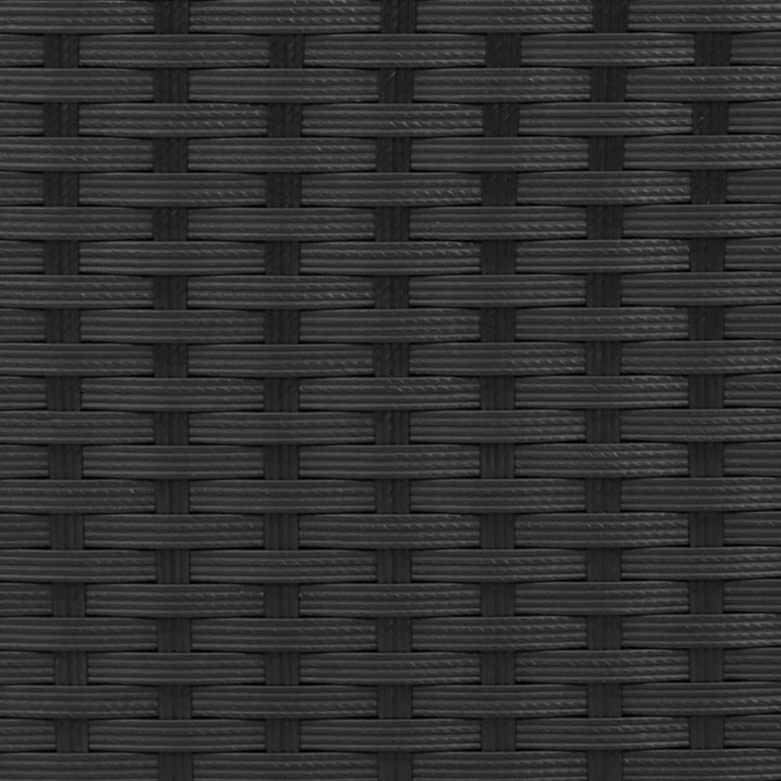 Outdoortisch-Set 3 stk. Schwarz