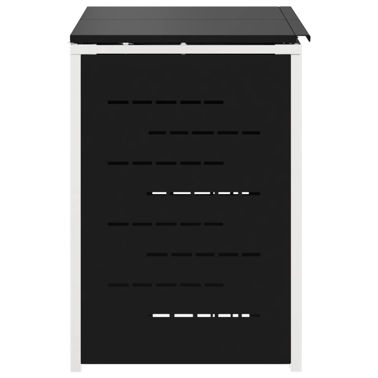 Rollbehälterlagerung for 2 Bins 240L Edelstahl Schwarz
