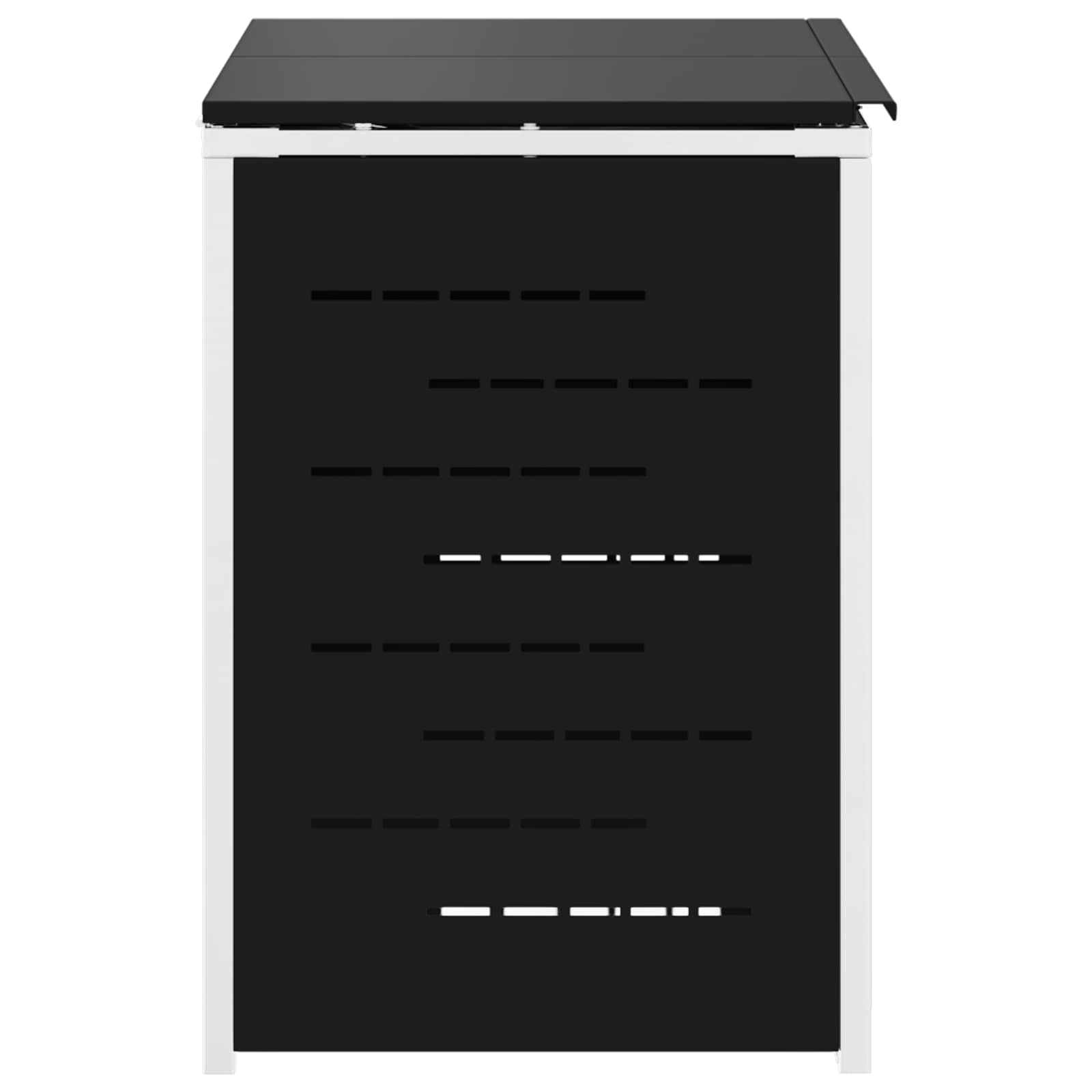 Rollbehälterlagerung for 2 Bins 240L Edelstahl Schwarz
