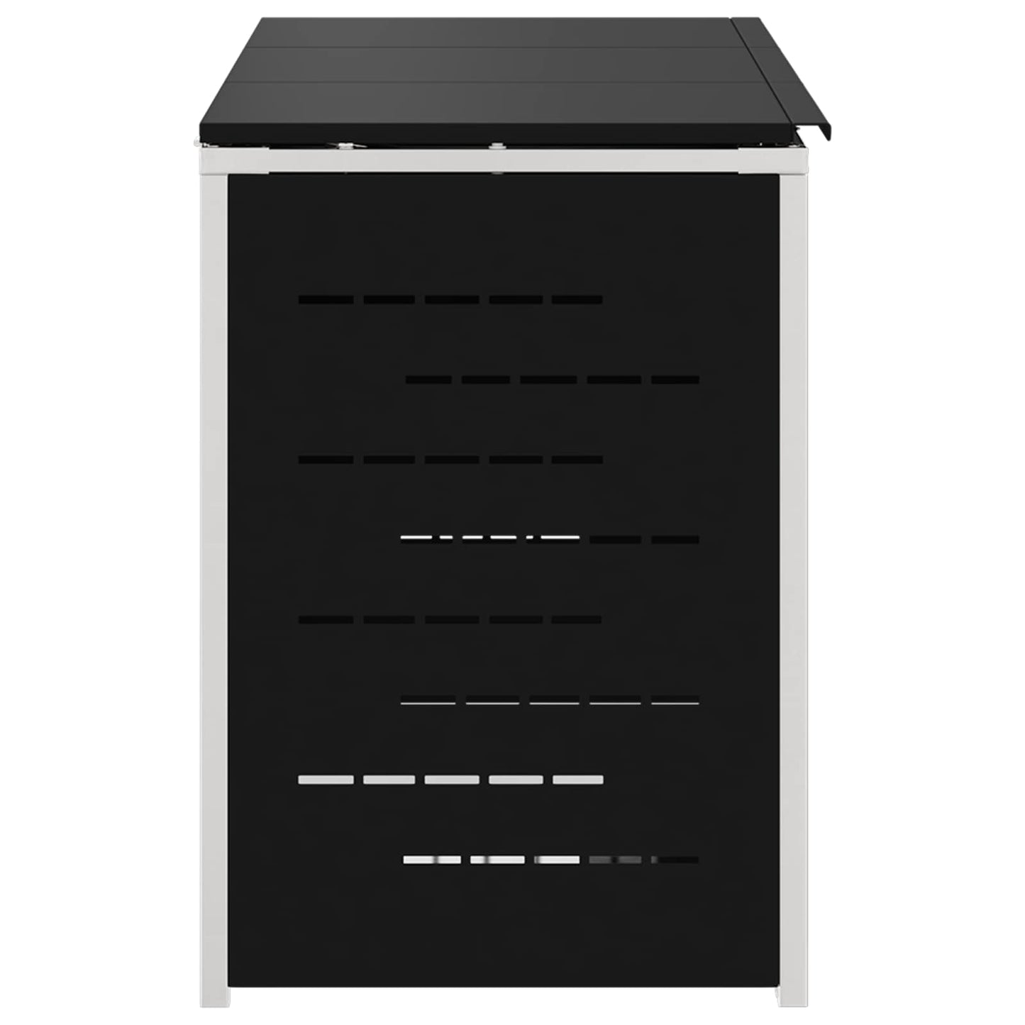 Rollbehälterlagerung for 3 Bins 240L Edelstahl Schwarz