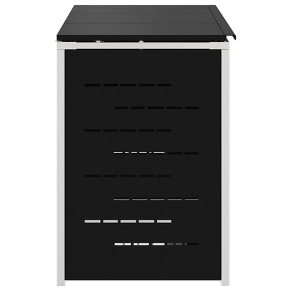 Rollbehälterlagerung for 3 Bins 240L Edelstahl Schwarz
