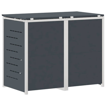 Rollbehälterlagerung for 2 Bins 240L Edelstahl Anthrazit