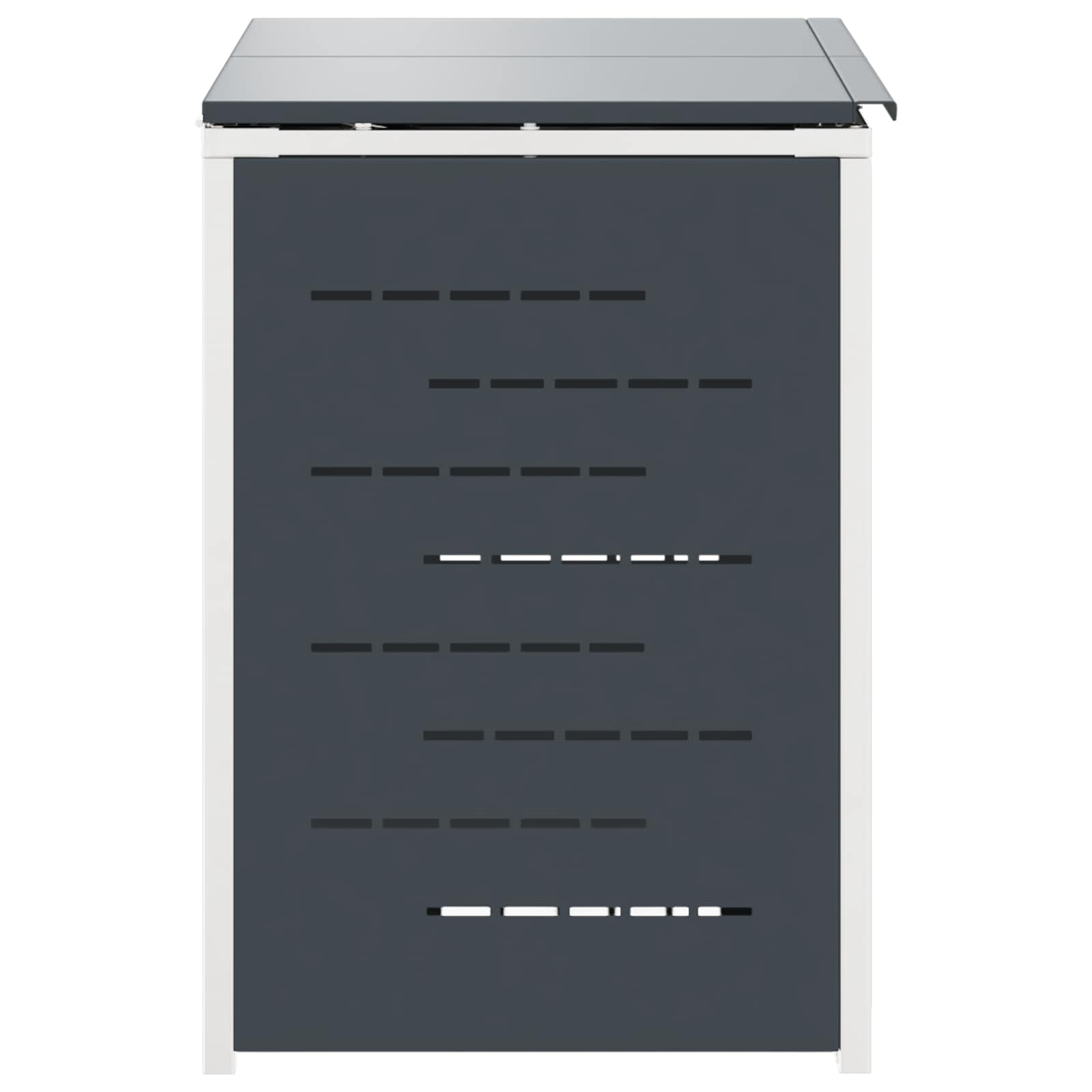 Rollbehälterlagerung for 2 Bins 240L Edelstahl Anthrazit