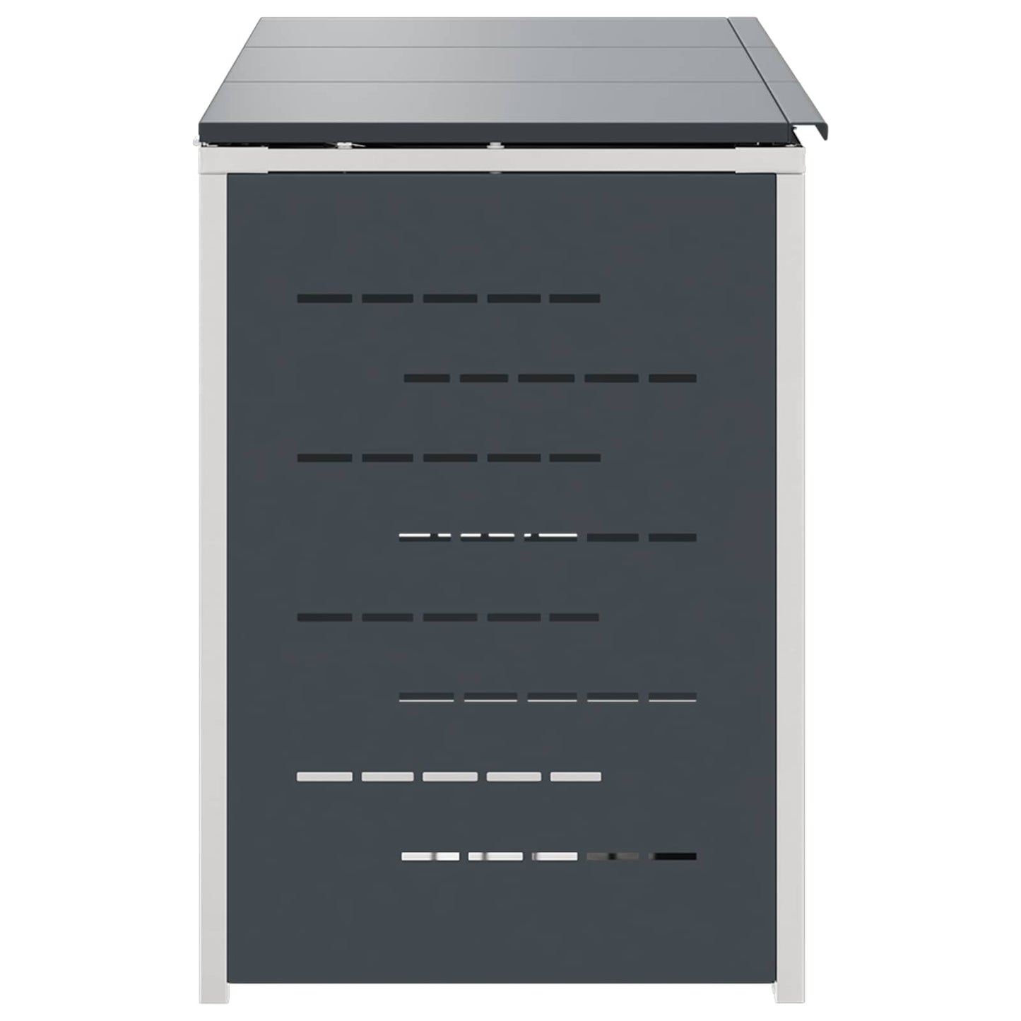 Rollbehälterlagerung for 3 Bins 240L Edelstahl Anthrazit