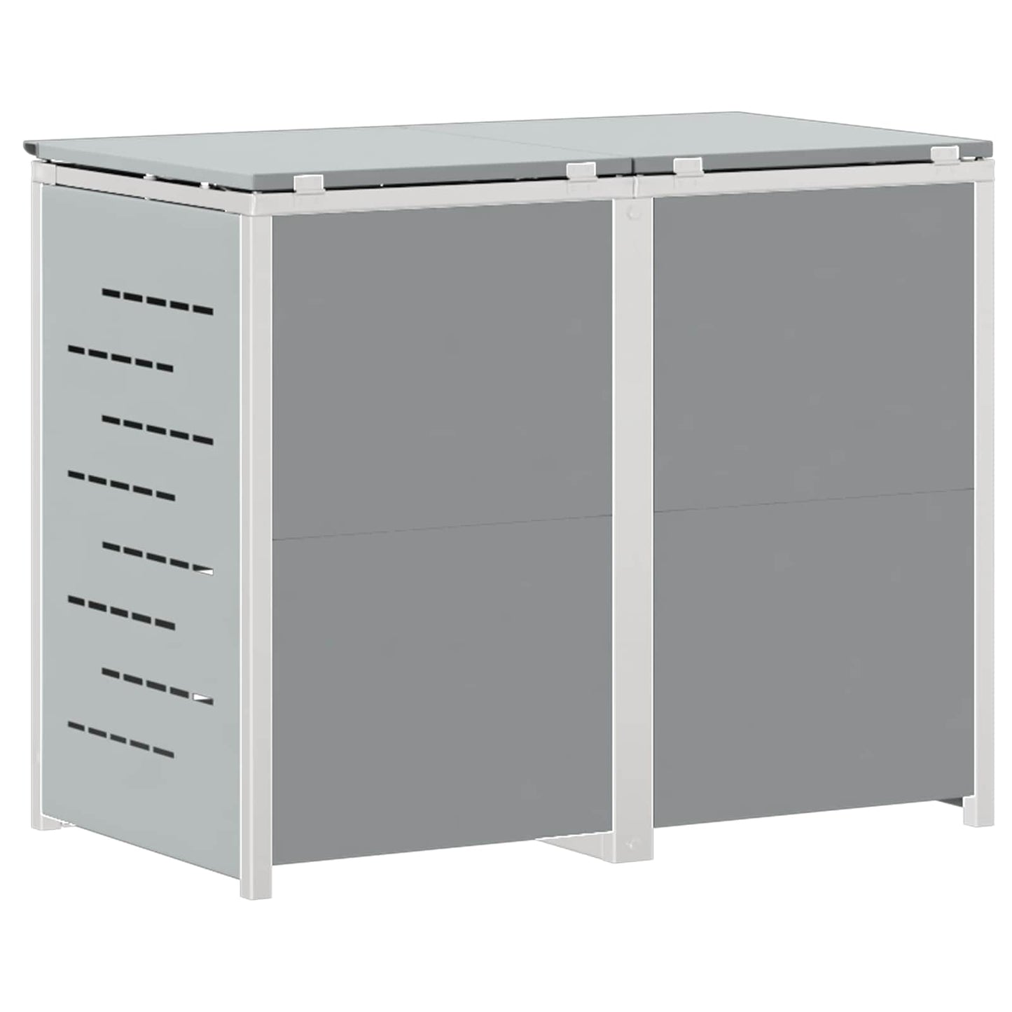 Rollbehälterlagerung for 2 Bins 240L Edelstahl Grau