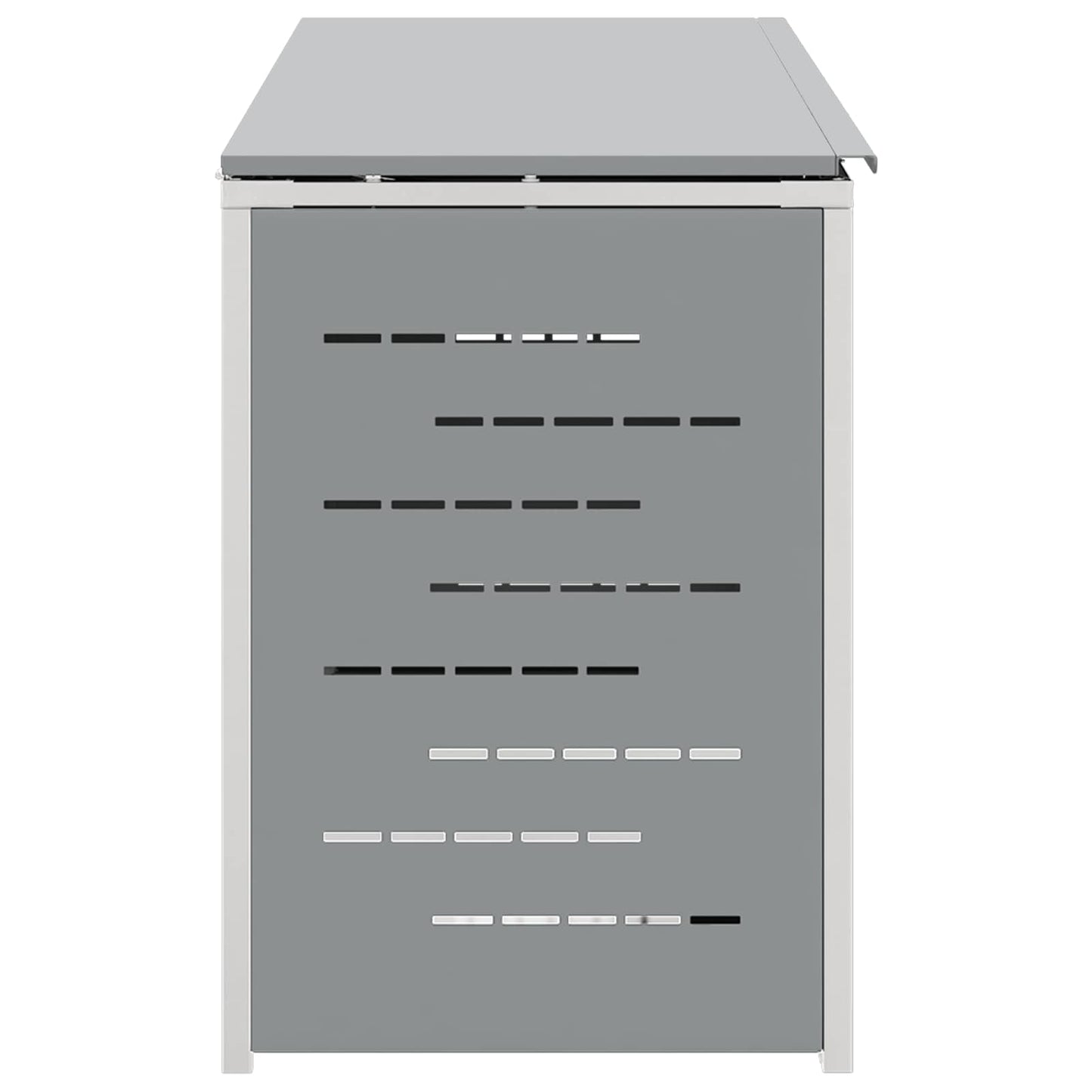 Rollbehälterlagerung for 4 Bins 240L Edelstahl Grau