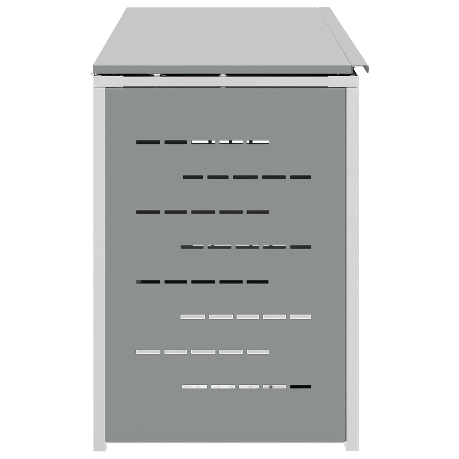 Rollbehälterlagerung for 4 Bins 240L Edelstahl Grau