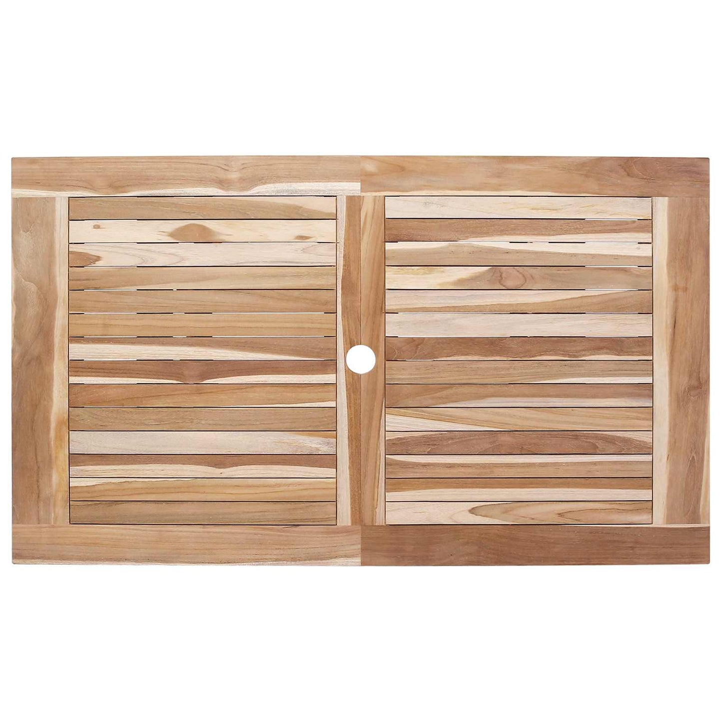 Gartenmöbel Set 7 Stk. Natur Massivholz Teak
