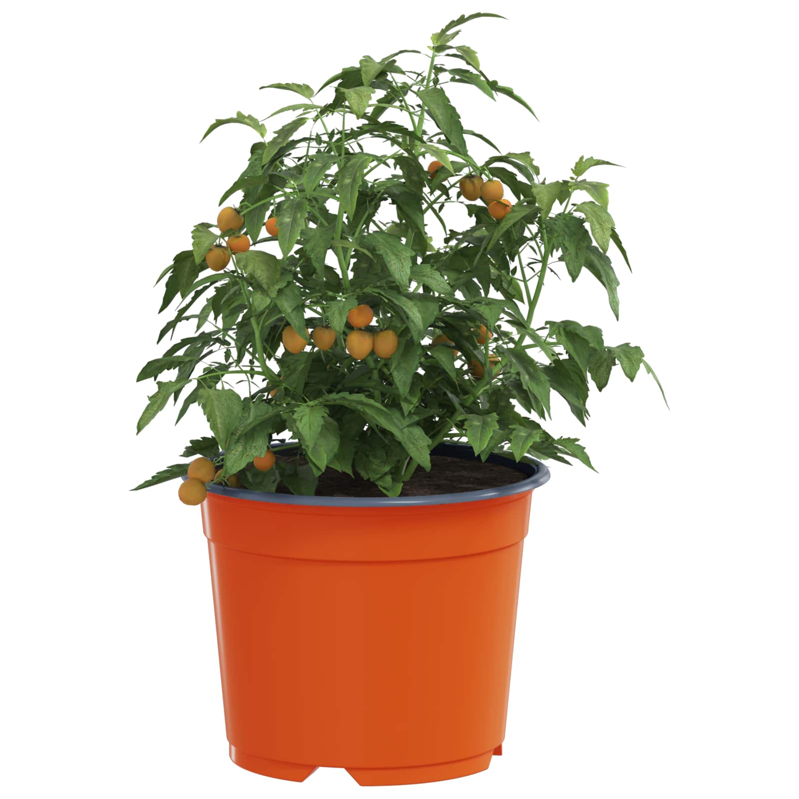 Runder Blumentopf 200 Stk. Terrakotta Ø 10 x 8 cm Kunststoff