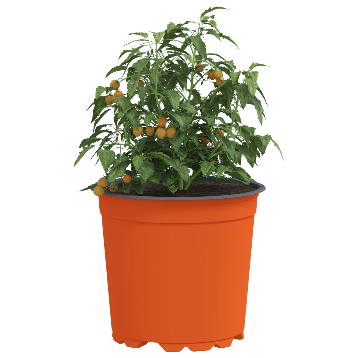 Runder Blumentopf 200 Stk. Terrakotta Ø 15 x 13 cm Kunststoff
