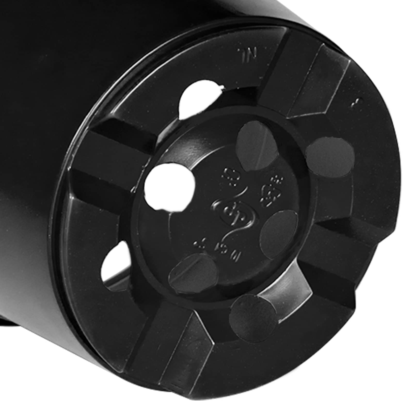 Runder Blumentopf 50 Stk. Schwarz Ø 10 x 8 cm Kunststoff