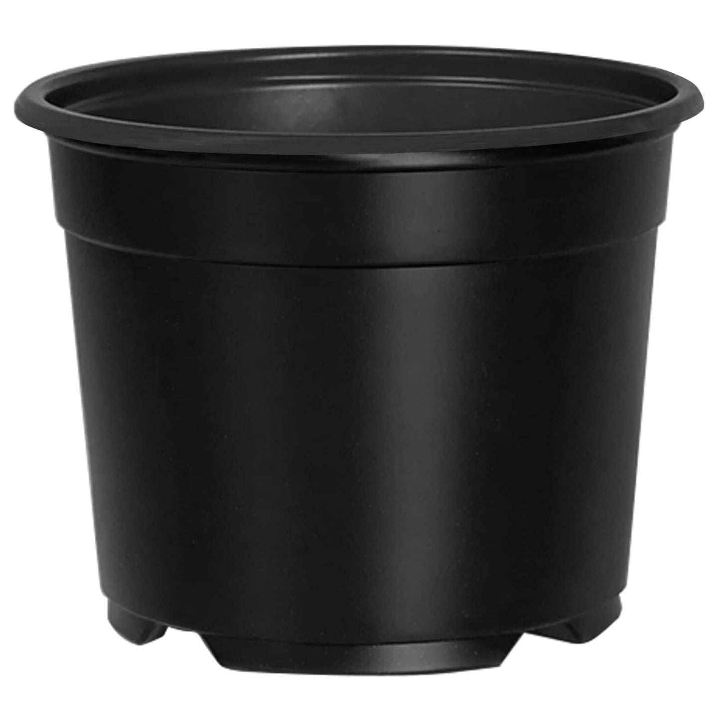 Runder Blumentopf 50 Stk. Schwarz Ø 10 x 8 cm Kunststoff