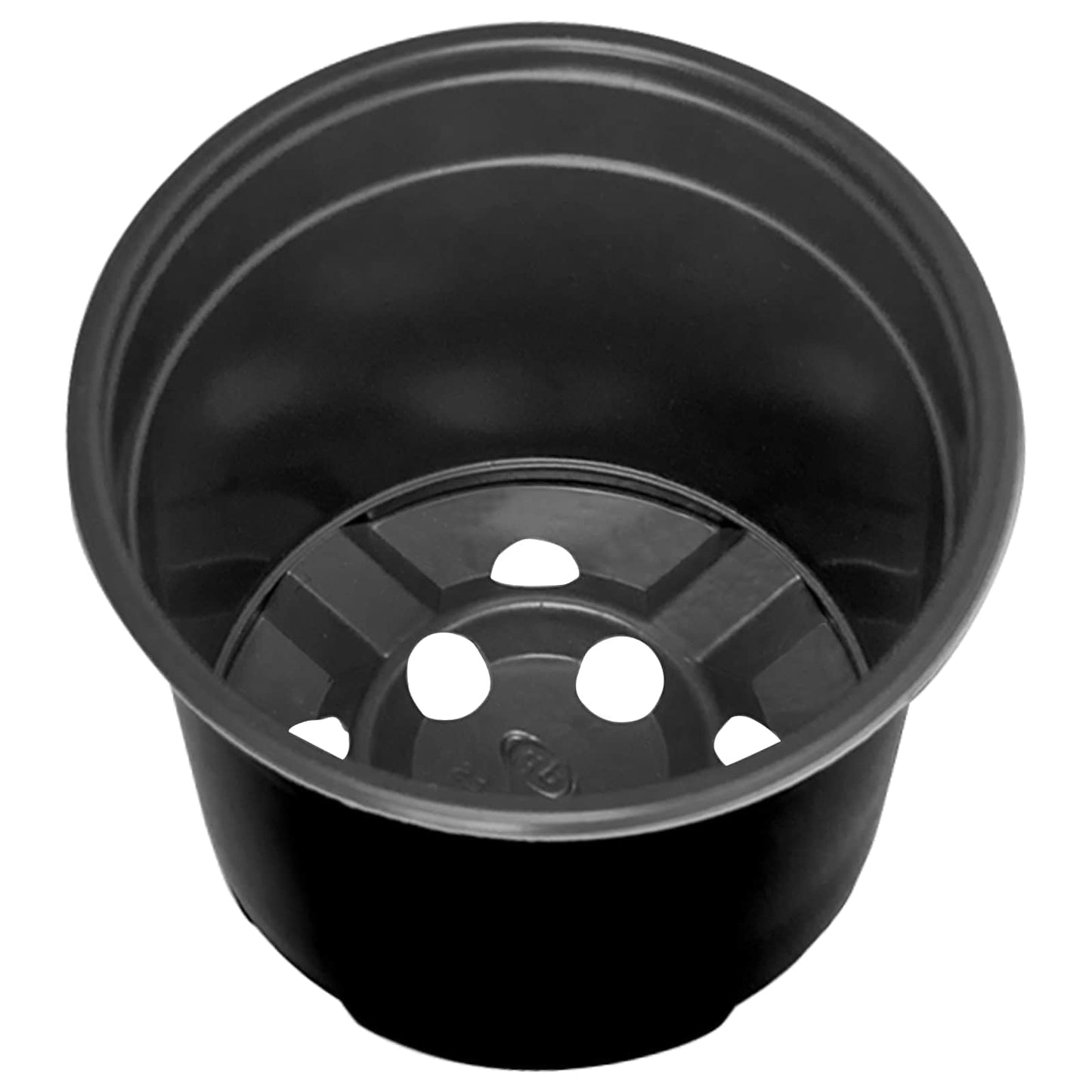 Runder Blumentopf 200 Stk. Schwarz Ø 10 x 8 cm Kunststoff