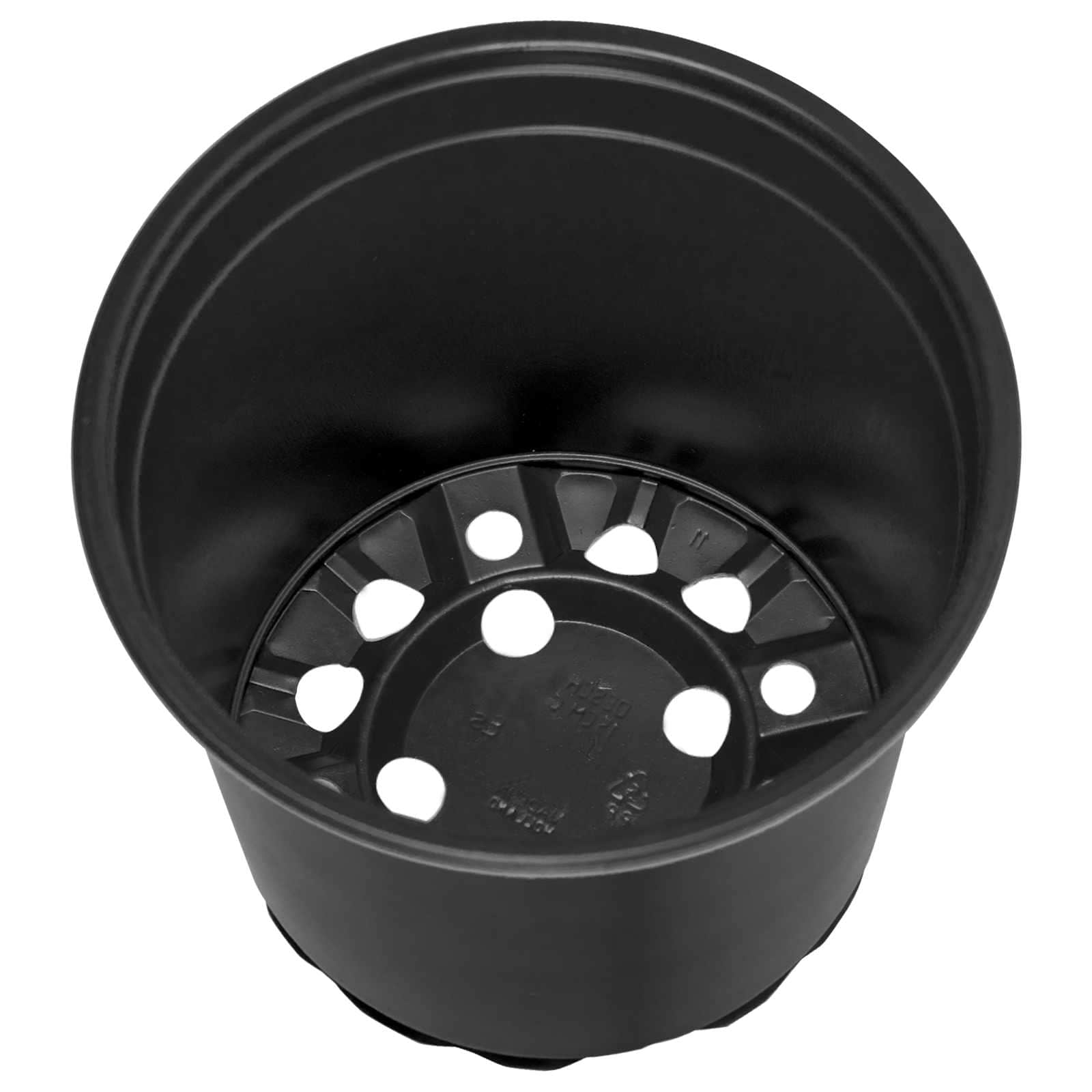 Runder Blumentopf 50 Stk. Schwarz Ø 15 x 13 cm Kunststoff