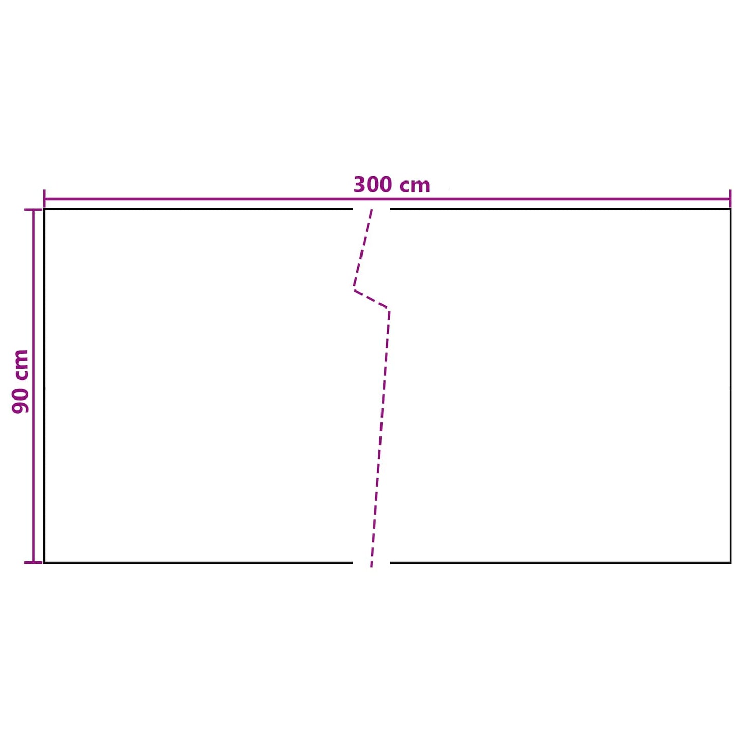Balkonsichtschutz Dunkelgrau 300 x 90 cm Poly-Rattan