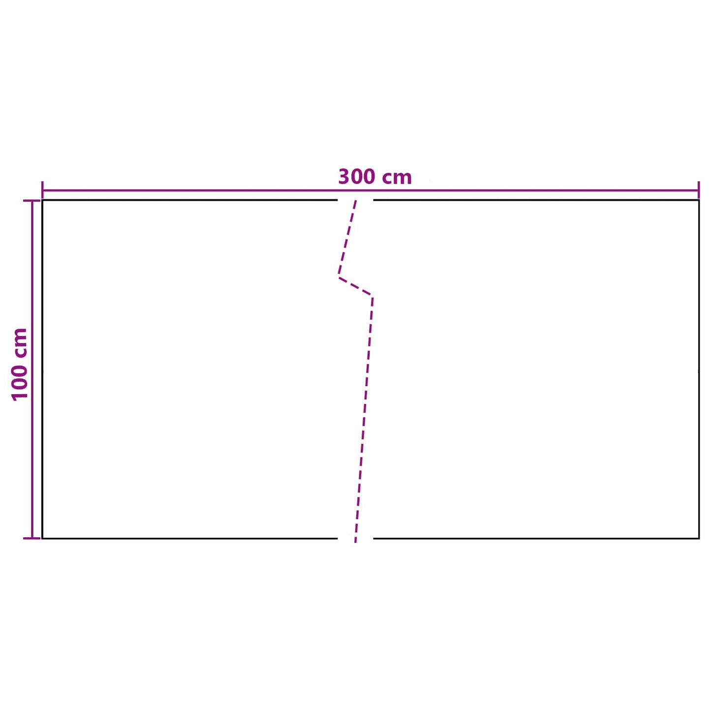 Balkonsichtschutz Dunkelgrau 300 x 100 cm Poly-Rattan