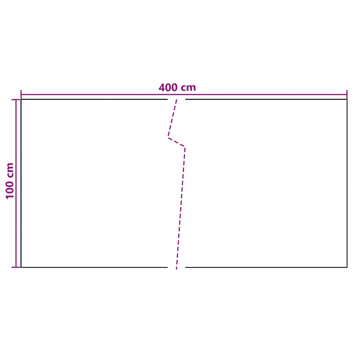 Balkonsichtschutz Dunkelgrau 400 x 100 cm Poly-Rattan