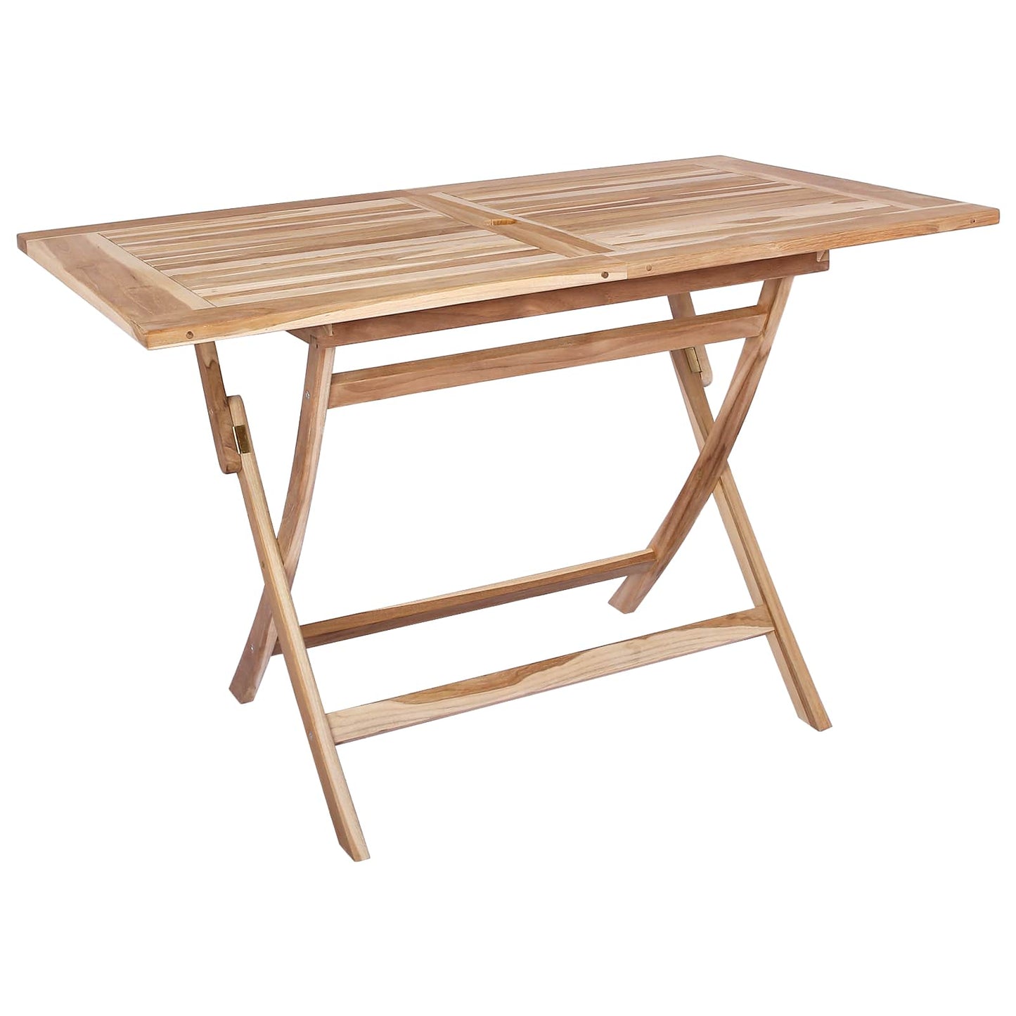 Klappbarer Gartentisch Natur 120 x 70 x 75,5 cm