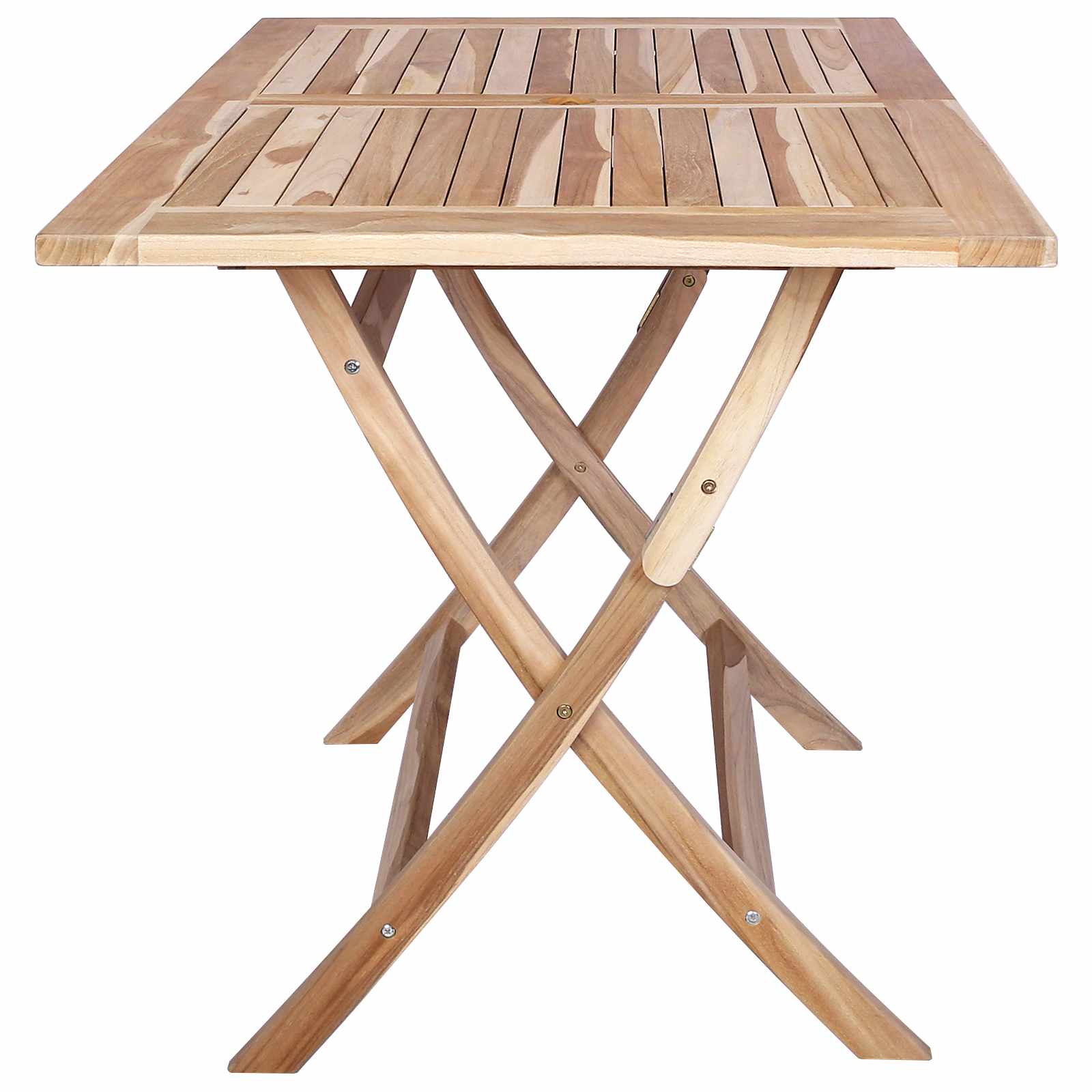 Klappbarer Gartentisch Natur 120 x 70 x 75,5 cm