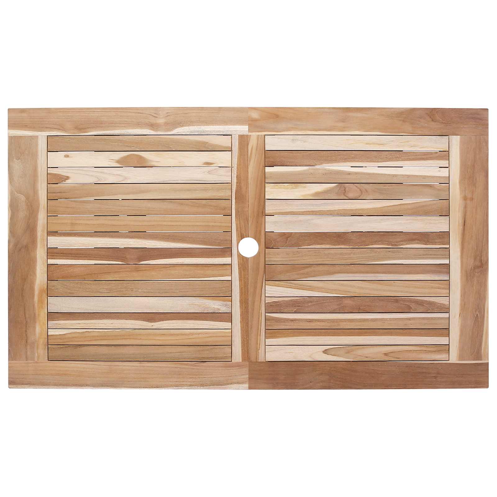 Klappbarer Gartentisch Natur 120 x 70 x 75,5 cm