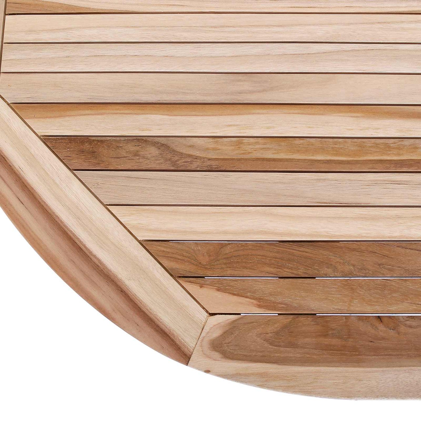 Klappbarer Gartentisch Natur 160 x 80 x 76 cm Massivholz Teak