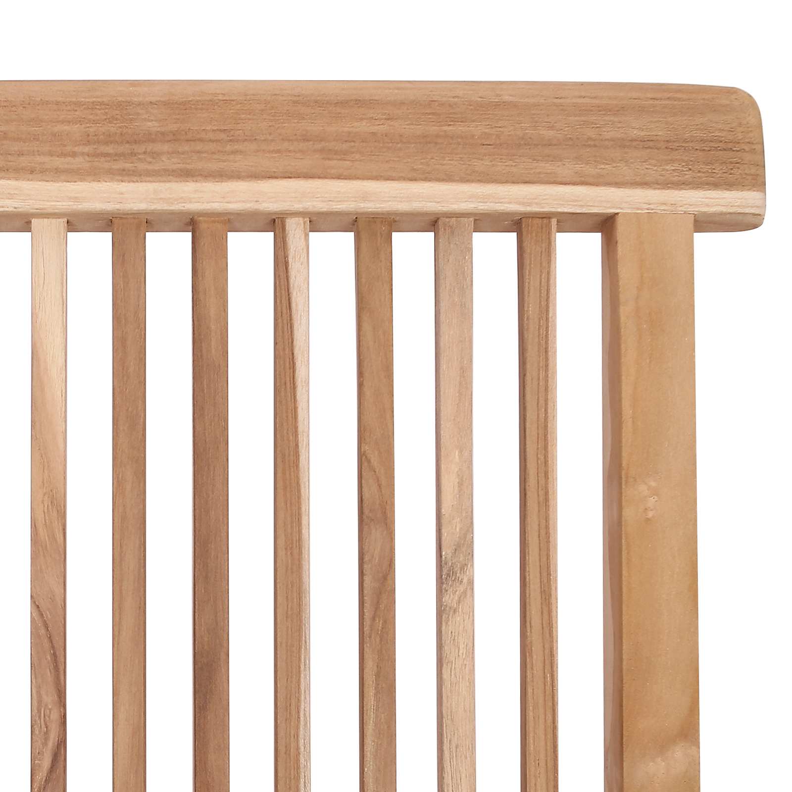 Klappbarer Gartenstuhl 2 Stk. Natur Massivholz Teak