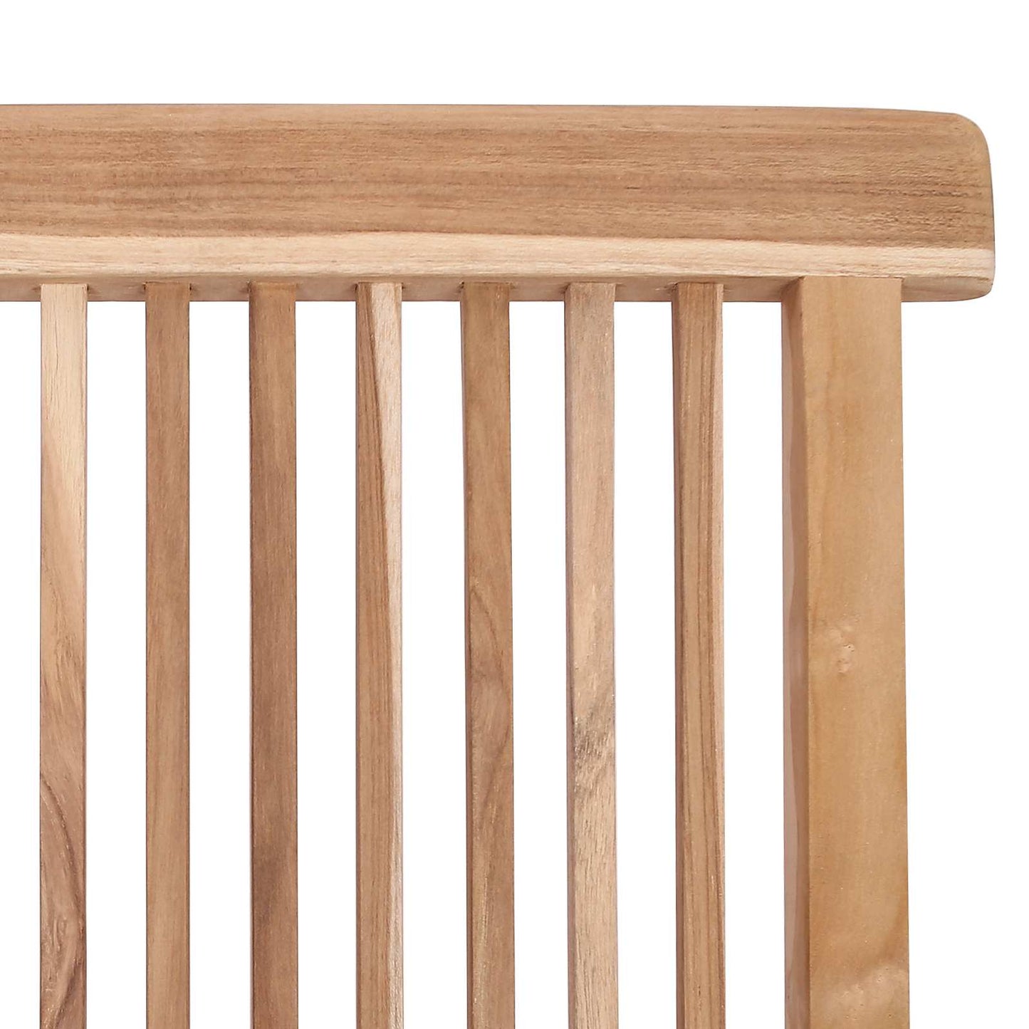 Klappbarer Gartenstuhl 2 stk. Natur Massivholz Teak