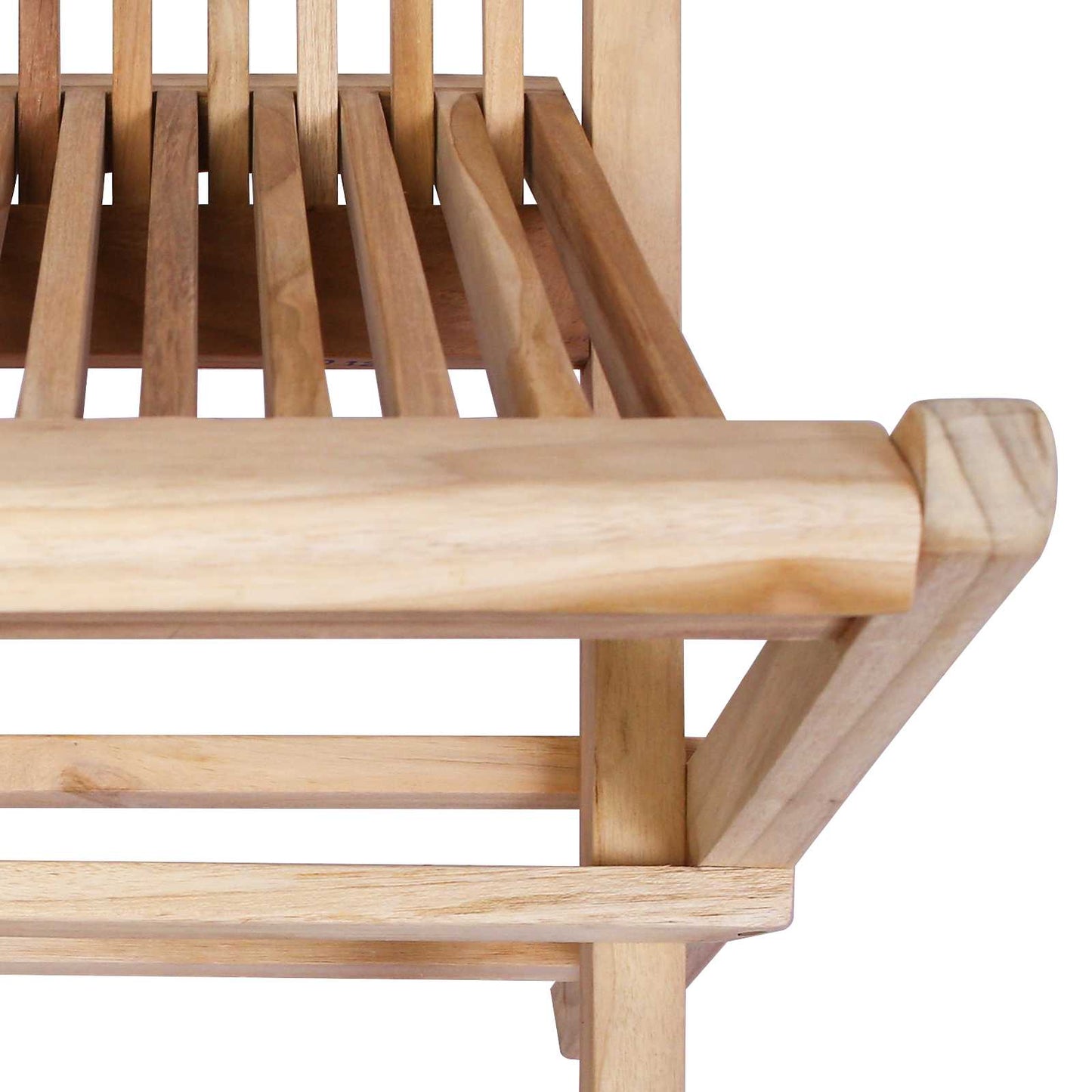 Klappbarer Gartenstuhl 4 Stk. Natur Massivholz Teak