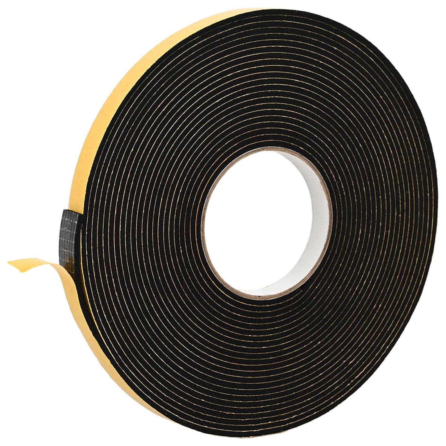 Selbstklebendes Schaumstoffband 5 Stk. Schwarz 15 mm x 10 m