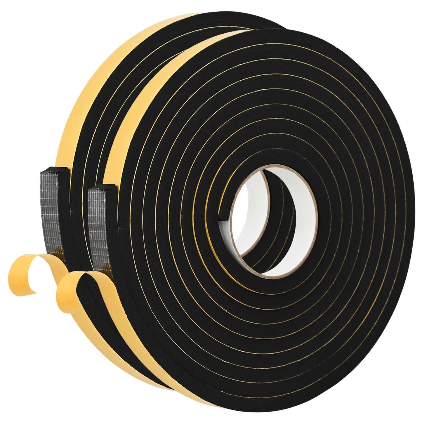 Selbstklebendes Schaumstoffband 2 Stk. Schwarz 20mm x 5m
