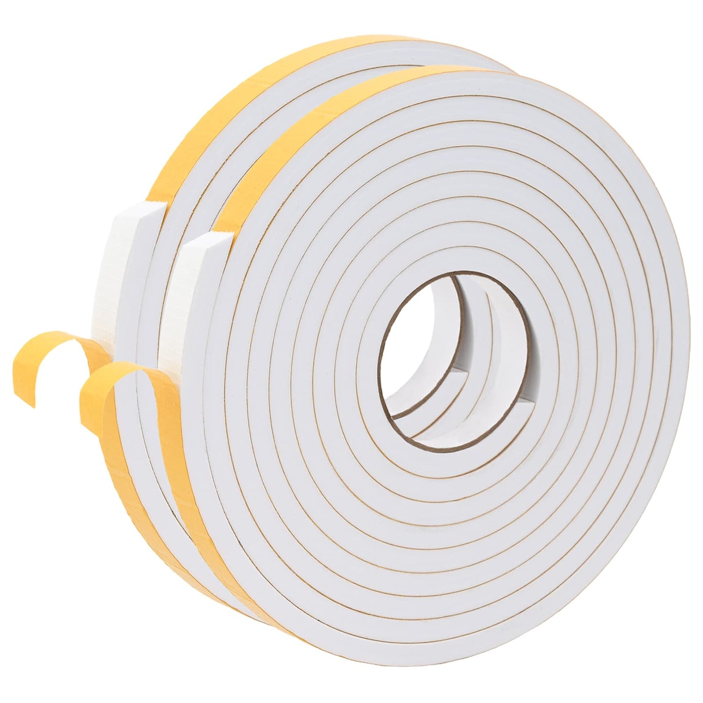 Selbstklebendes Schaumstoffband 2 Stk. Weiß 15mm x 5m CR-Schaum