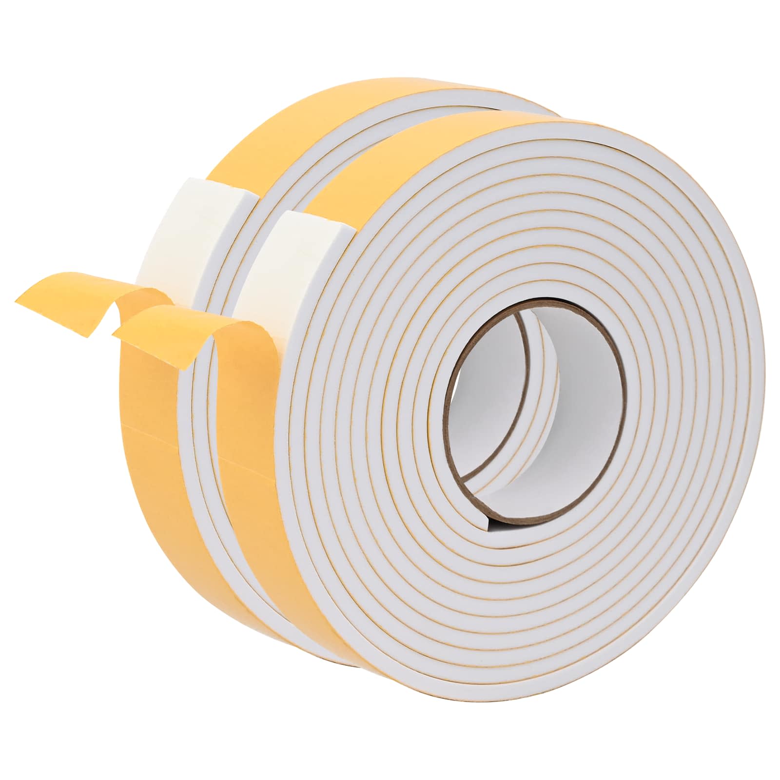 Selbstklebendes Schaumstoffband 2 Stk. Weiß 30mm x 5m CR-Schaum