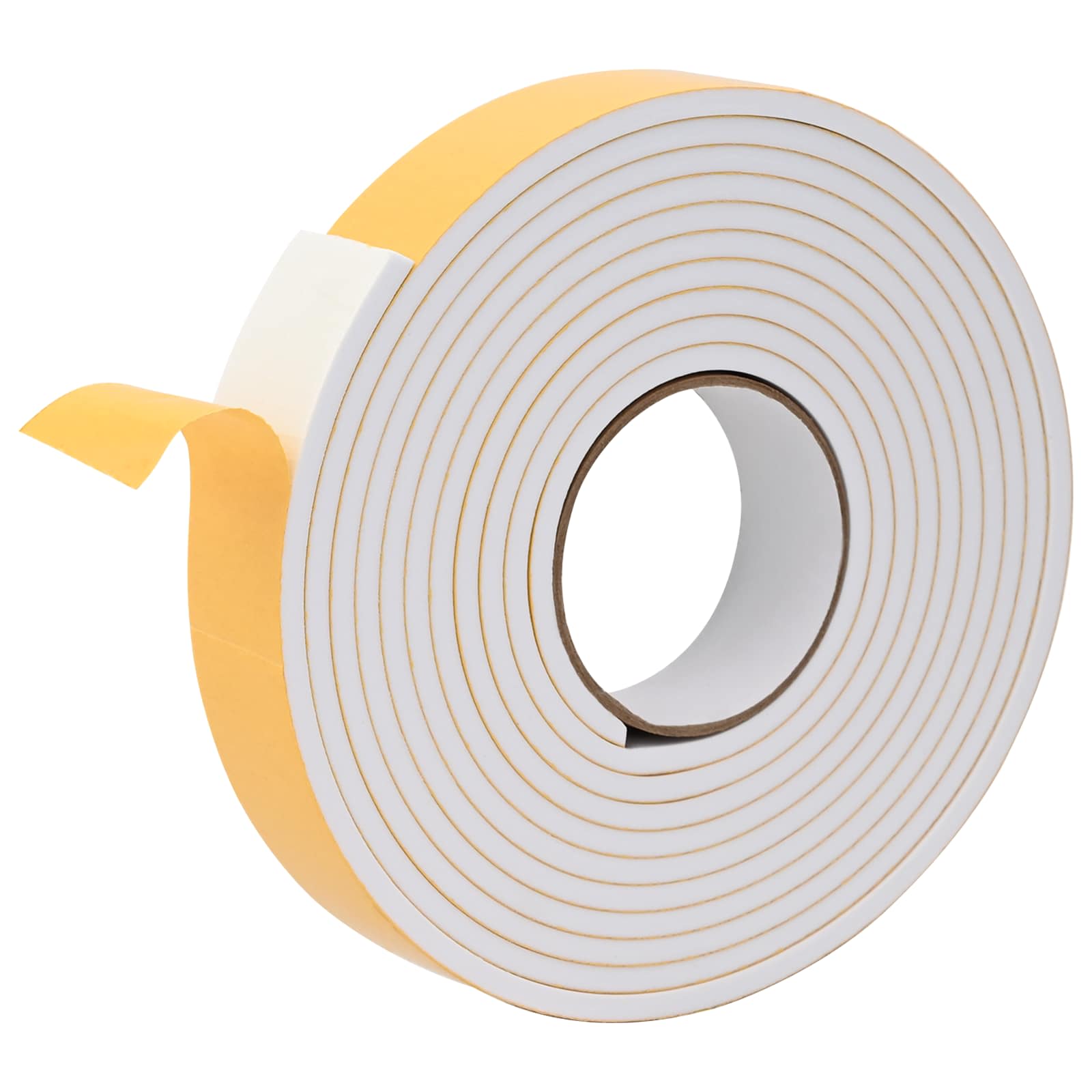 Selbstklebendes Schaumstoffband 2 Stk. Weiß 40mm x 5m CR-Schaum