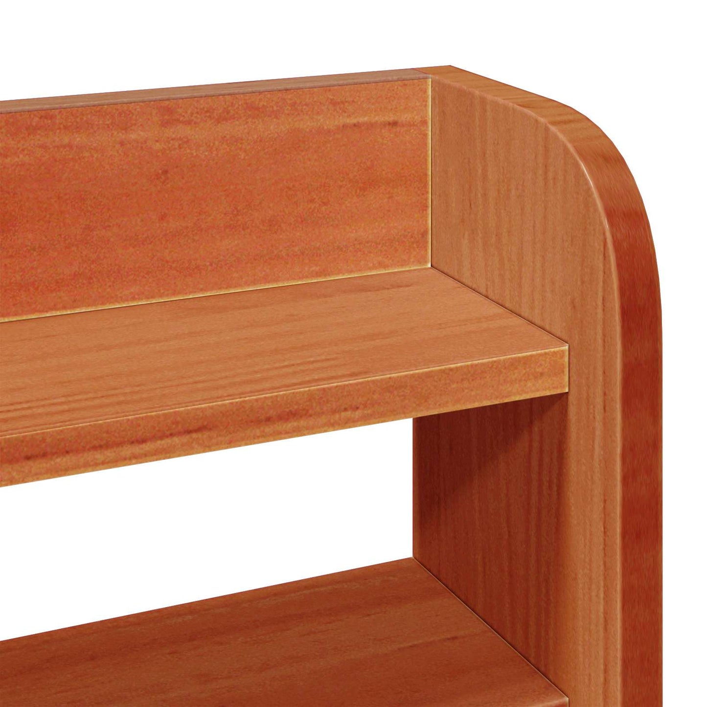 Bettrahmen mit Regal 2 stk. Wachsbraun Massivholz Kiefer
