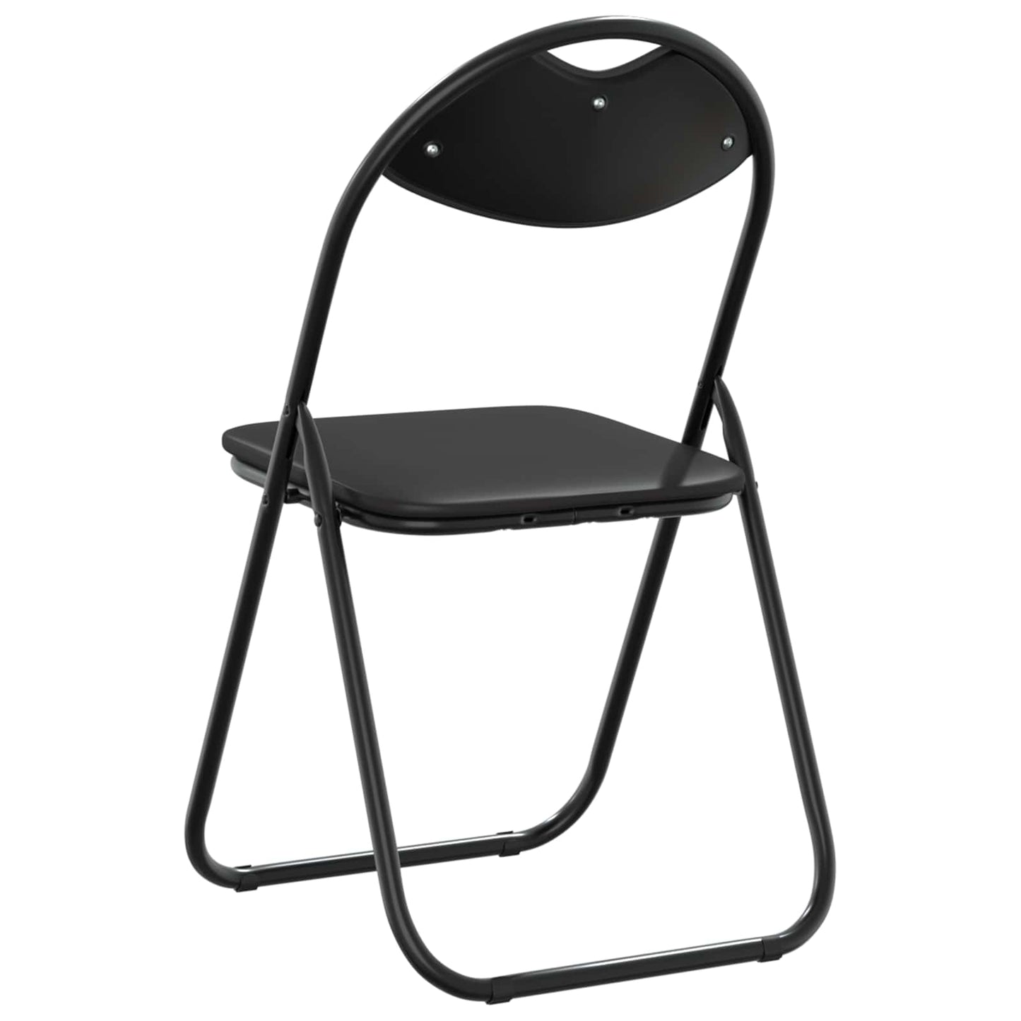 Klappstuhl 8 Stk. Kunstleder Schwarz 48 x 43,5 x 81 cm