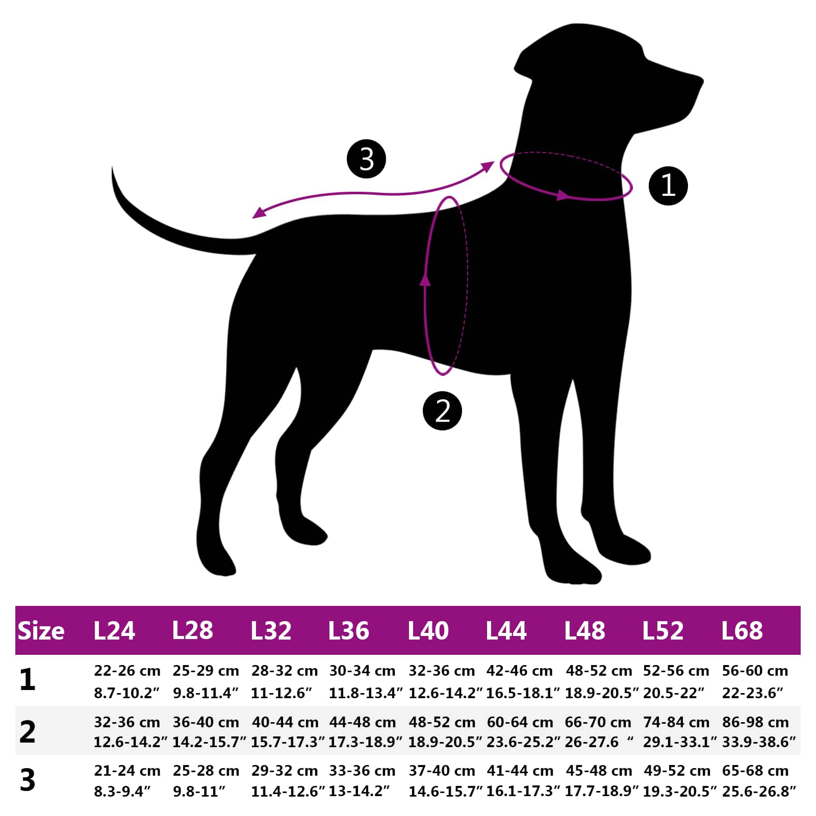 Hundemantel Rot L52