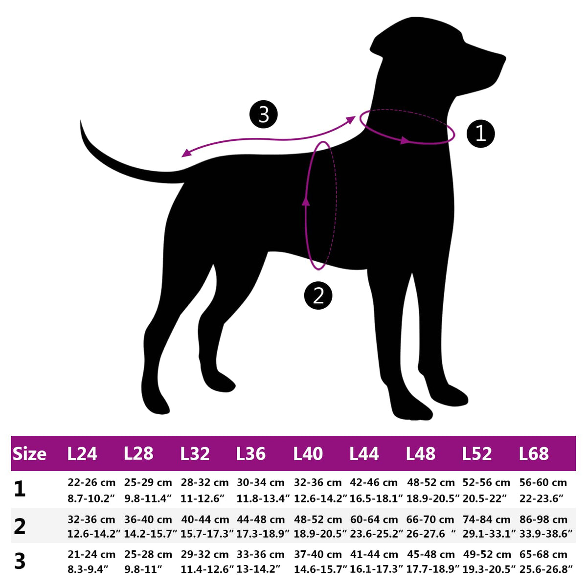 Hundemantel Lila L52