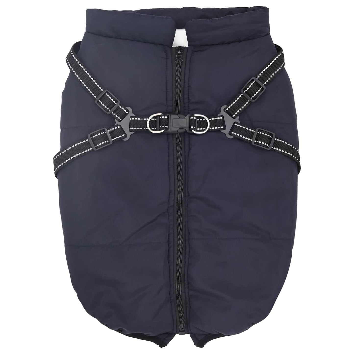 Hundemantel Marineblau L48 Fleece und Polyester