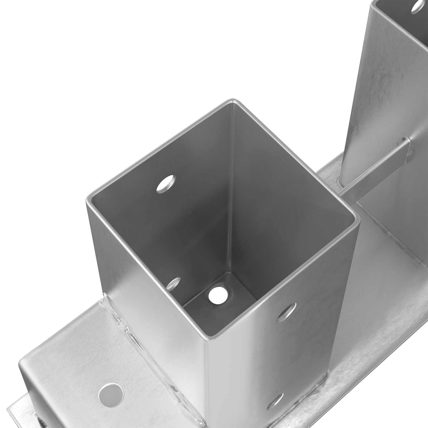 Hilfsmittel für Holzstapel 12 Stk. Silber 34 x 10 x 15 cm Stahl