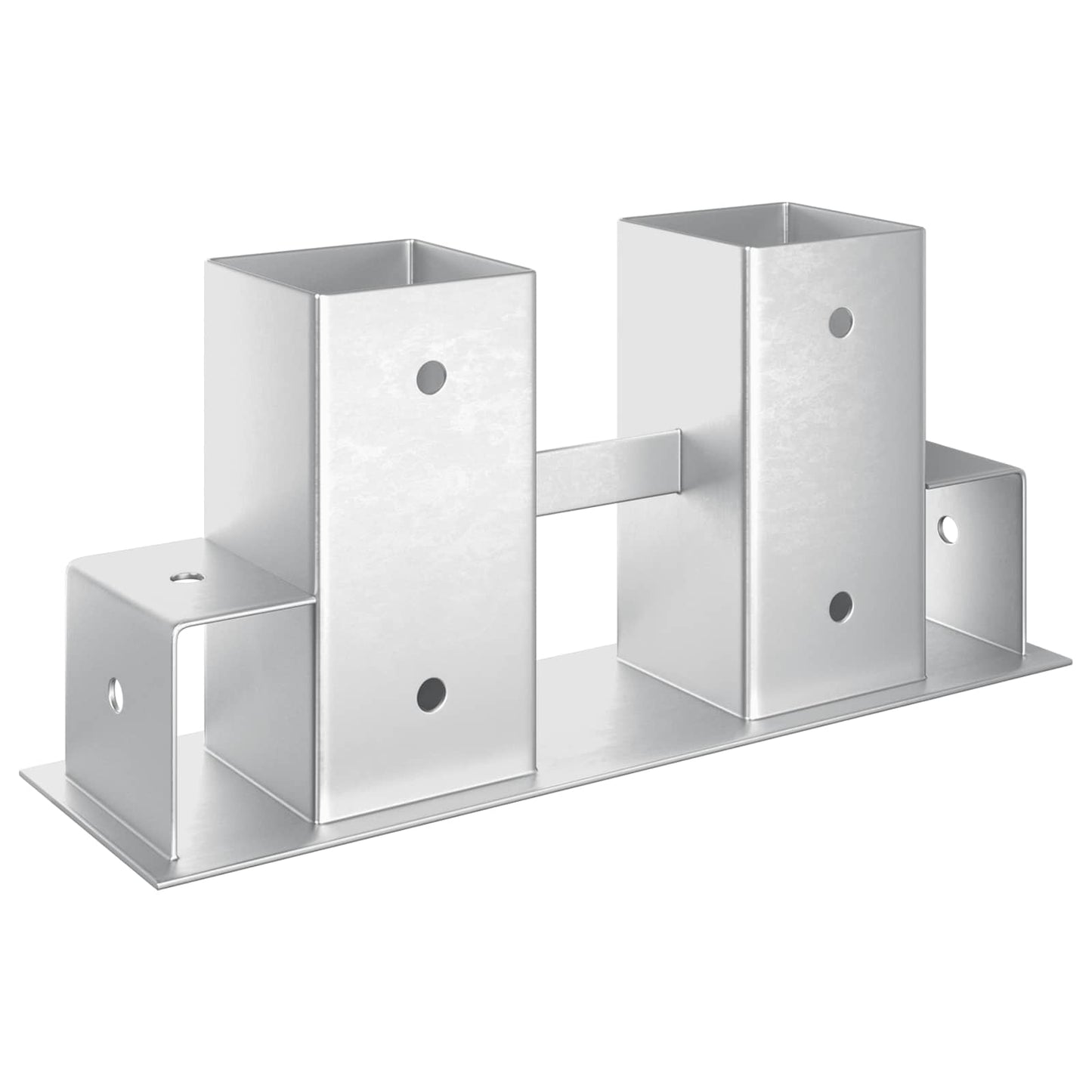 Hilfsmittel für Holzstapel 12 Stk. Silber 34 x 10 x 15 cm Stahl