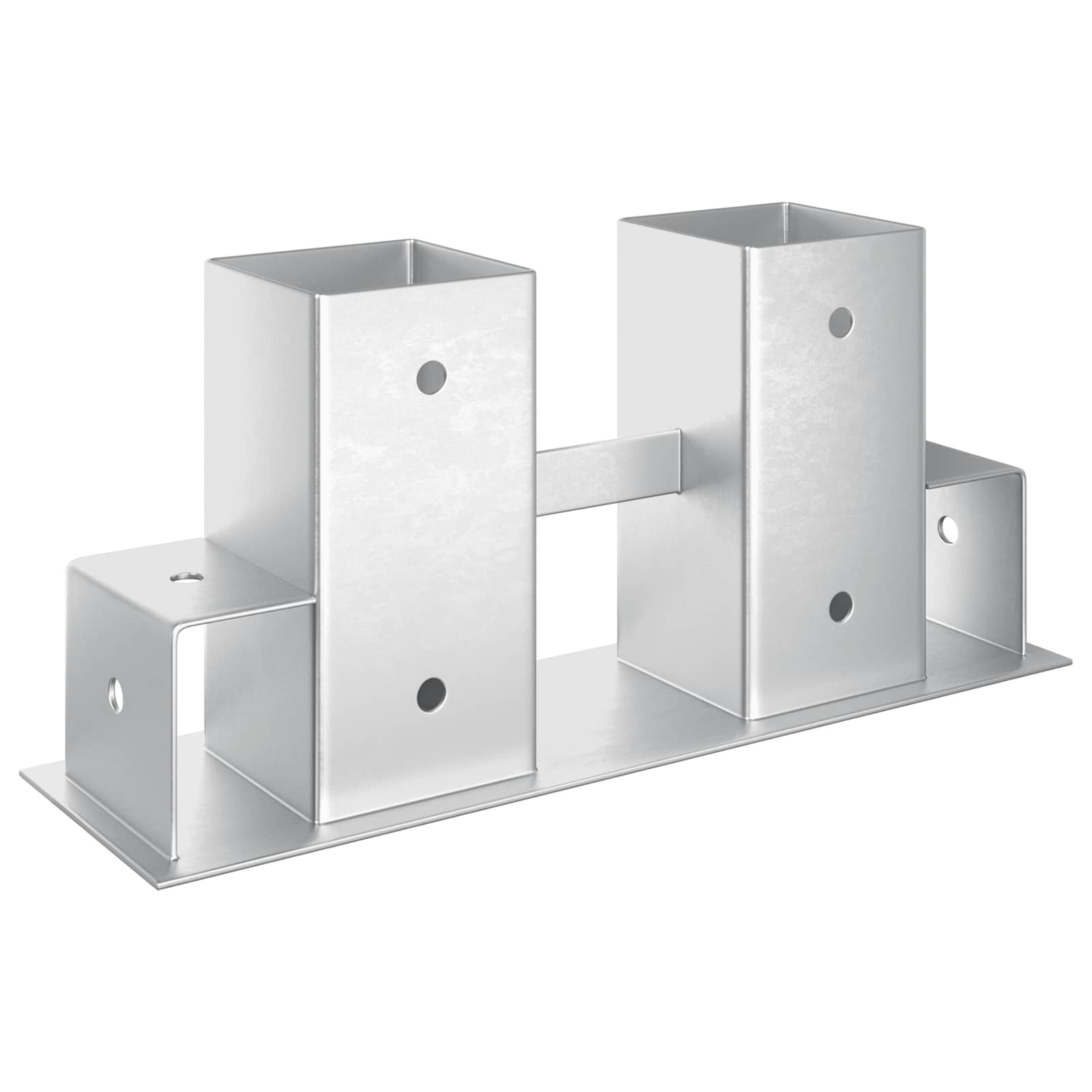 Hilfsmittel für Holzstapel 12 Stk. Silber 34 x 10 x 15 cm Stahl
