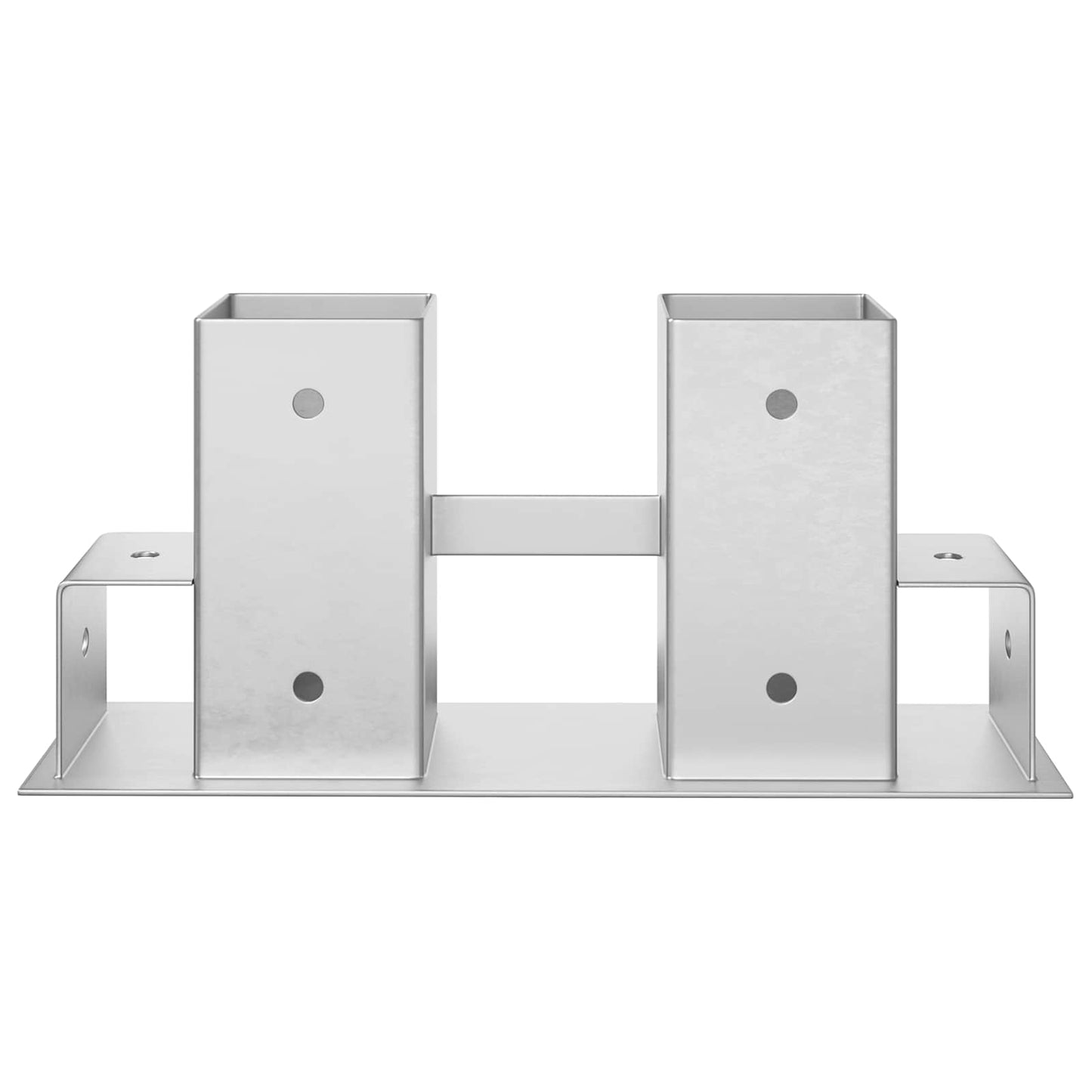 Hilfsmittel für Holzstapel 12 Stk. Silber 34 x 10 x 15 cm Stahl