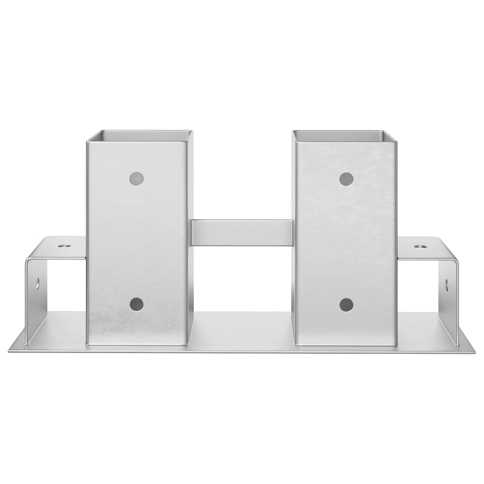 Hilfsmittel für Holzstapel 12 Stk. Silber 34 x 10 x 15 cm Stahl