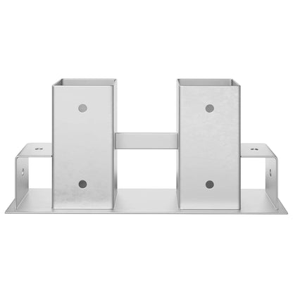 Hilfsmittel für Holzstapel 12 Stk. Silber 34 x 10 x 15 cm Stahl