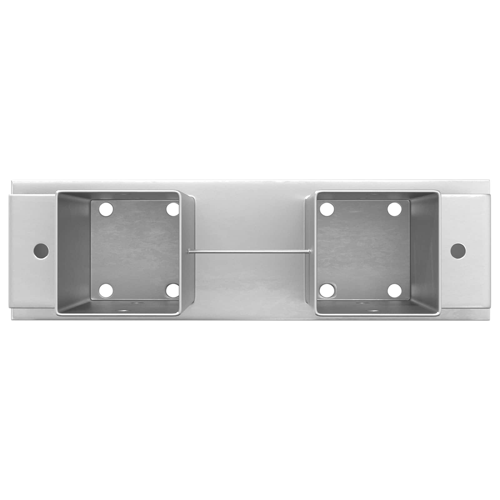 Hilfsmittel für Holzstapel 12 Stk. Silber 34 x 10 x 15 cm Stahl