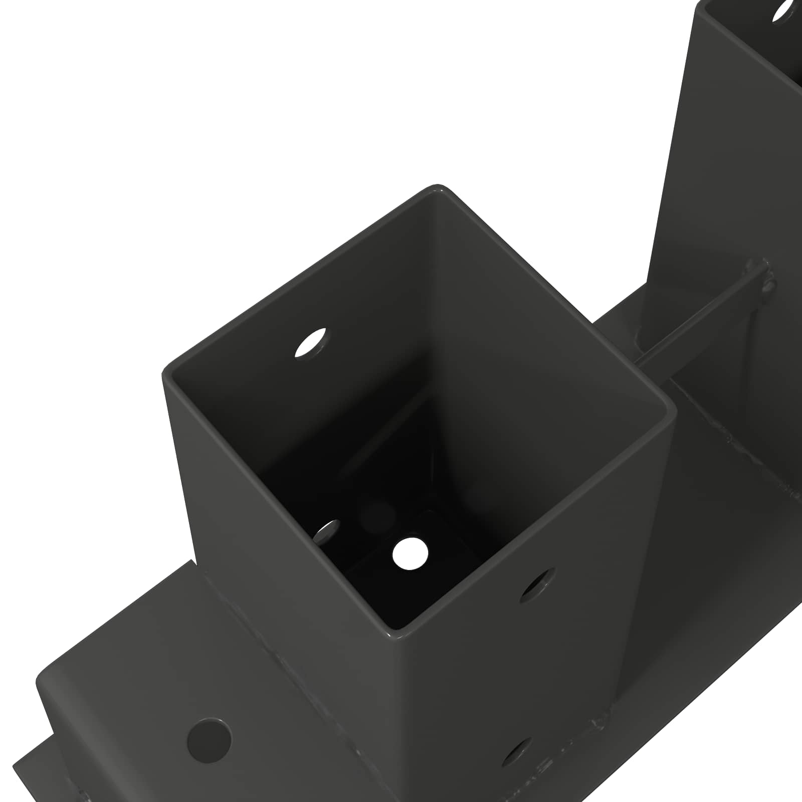 Hilfsmittel für Holzstapel 2 Stk. Anthrazit 34 x 10 x 15 cm