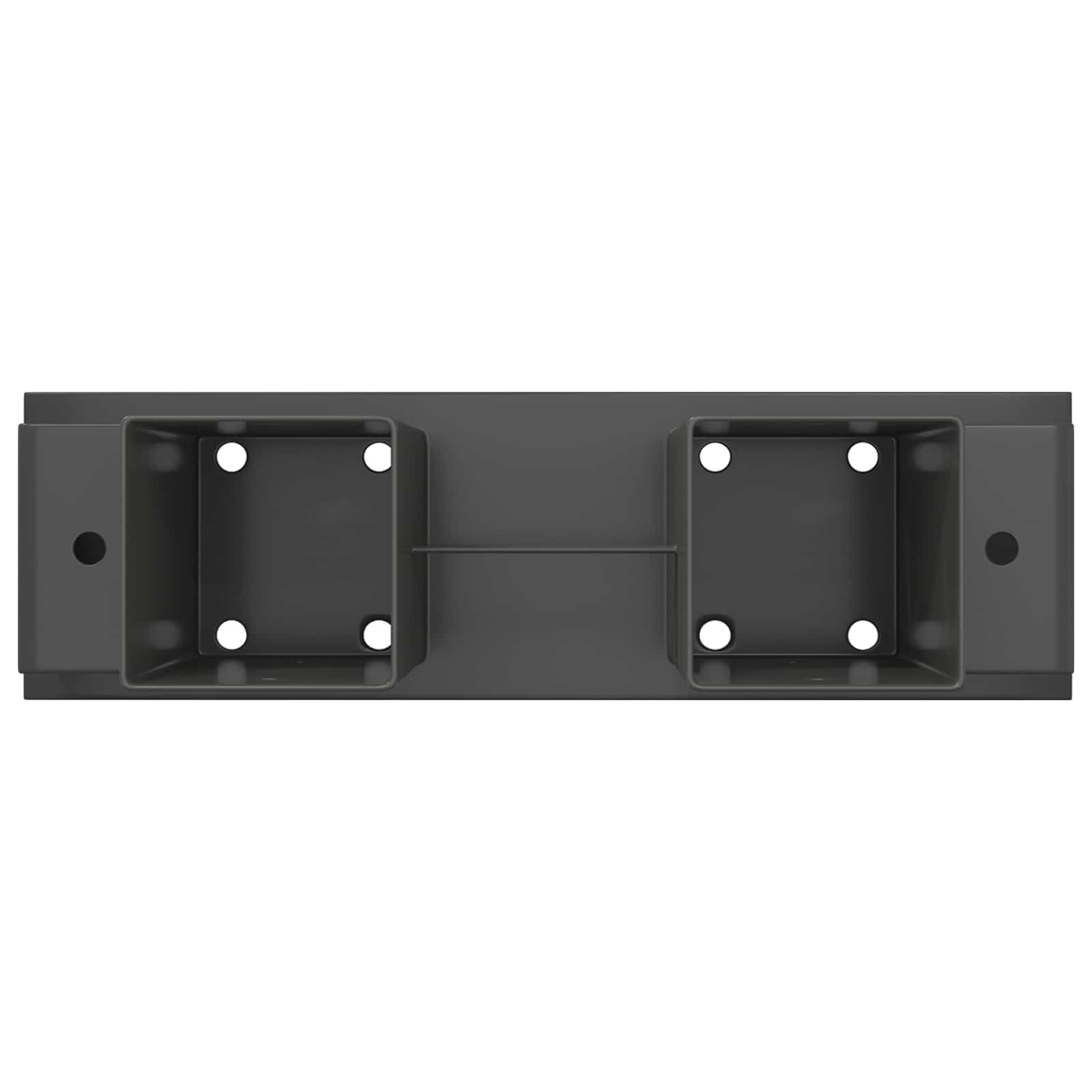 Hilfsmittel für Holzstapel 4 Stk. Anthrazit 34 x 10 x 15 cm