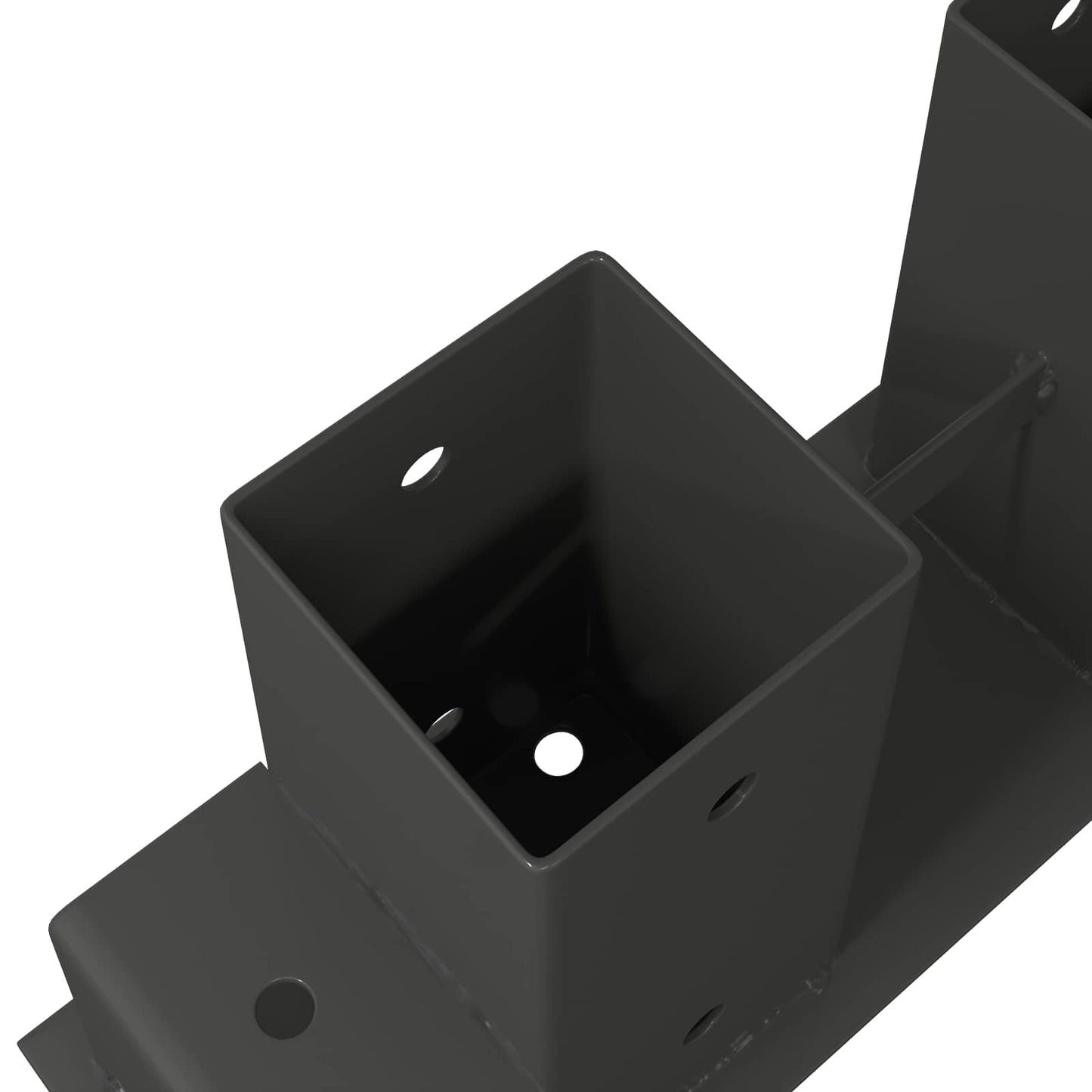 Hilfsmittel für Holzstapel 12 Stk. Anthrazit 34 x 10 x 15 cm