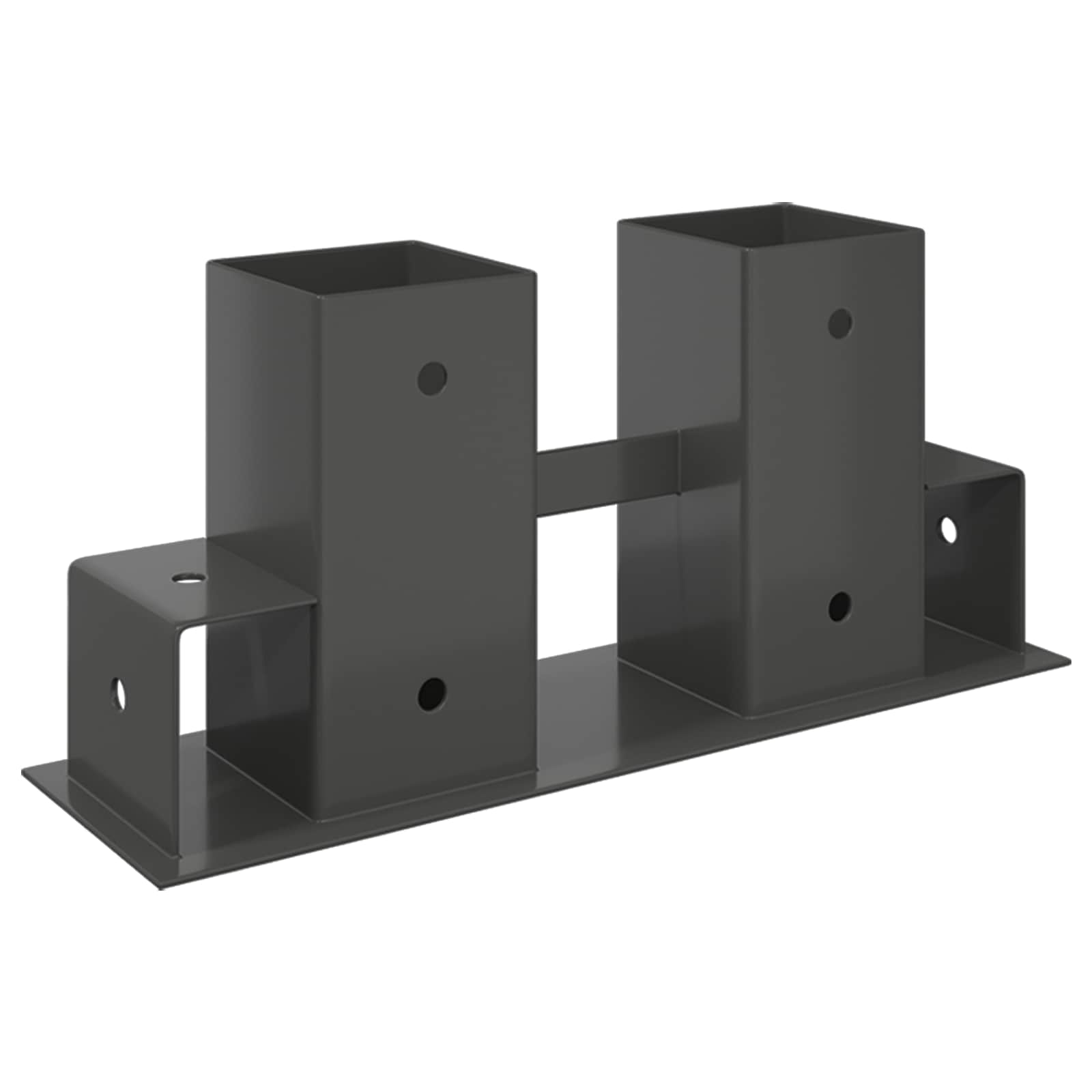Hilfsmittel für Holzstapel 12 Stk. Anthrazit 34 x 10 x 15 cm